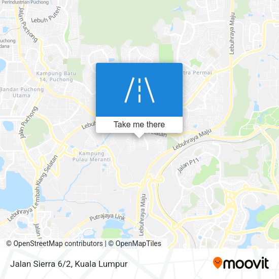 Jalan Sierra 6/2 map