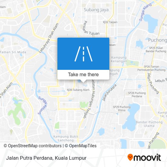 Jalan Putra Perdana map