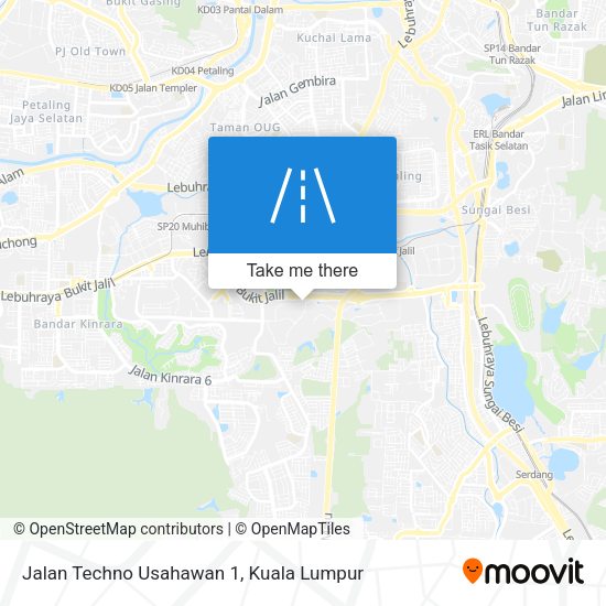 Jalan Techno Usahawan 1 map