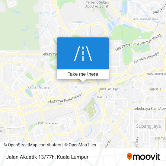 Jalan Akuatik 13/77h map