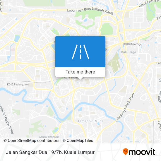 Jalan Sangkar Dua 19/7b map