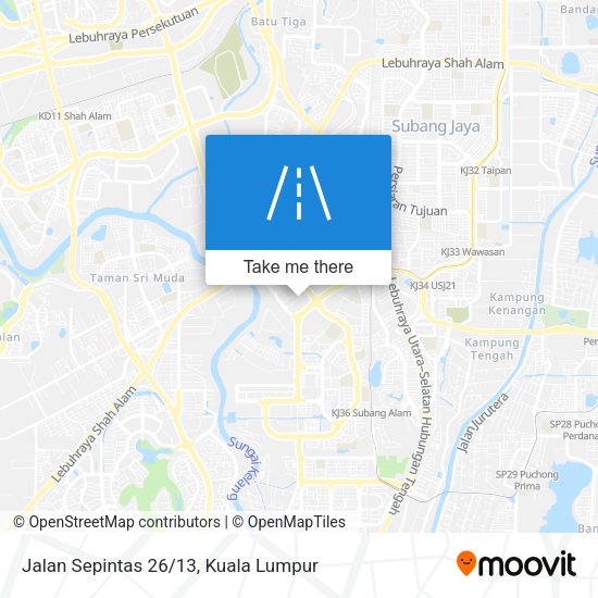 Peta Jalan Sepintas 26/13
