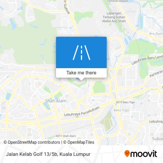 Jalan Kelab Golf 13/5b map