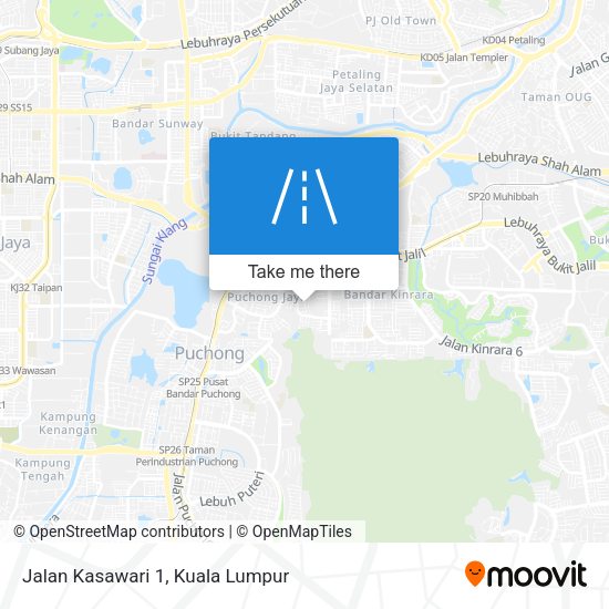 Jalan Kasawari 1 map