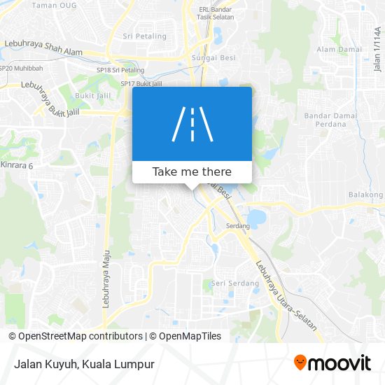 Jalan Kuyuh map