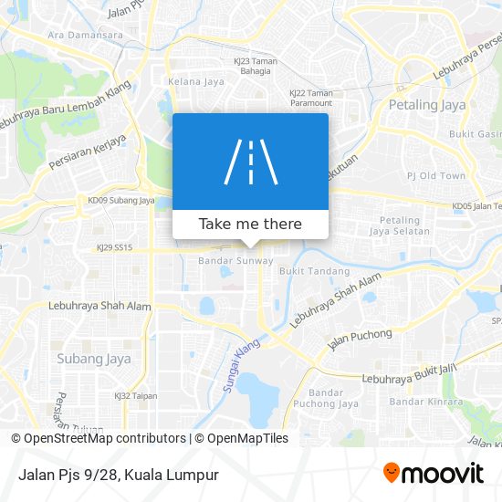 Jalan Pjs 9/28 map