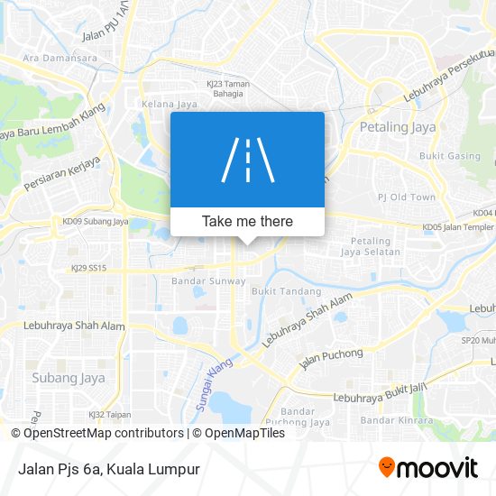 Jalan Pjs 6a map