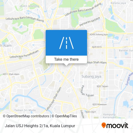 Jalan USJ Heights 2/1a map