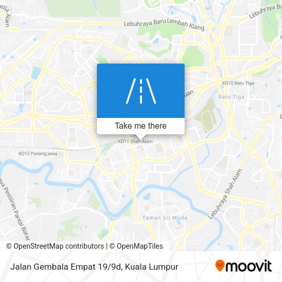 Peta Jalan Gembala Empat 19/9d