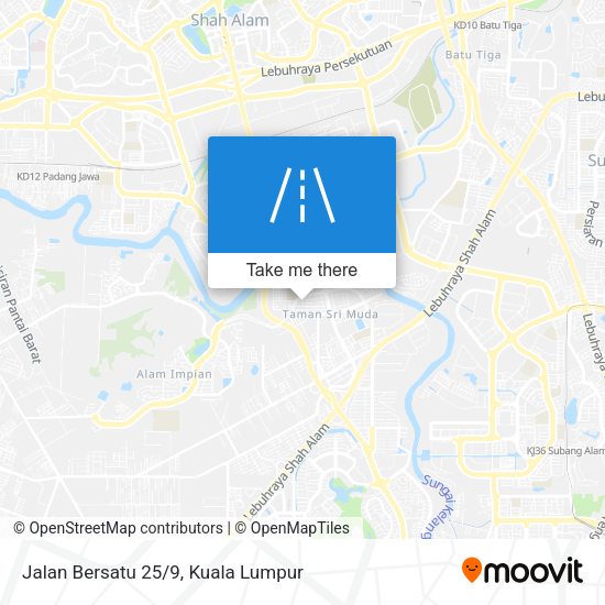 Jalan Bersatu 25/9 map