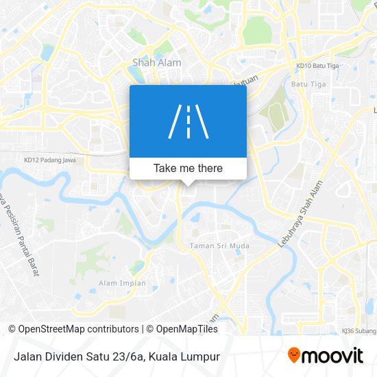 Jalan Dividen Satu 23/6a map