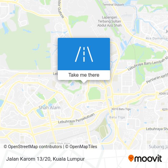 Peta Jalan Karom 13/20