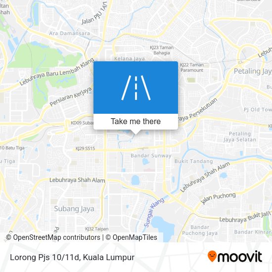 Lorong Pjs 10/11d map