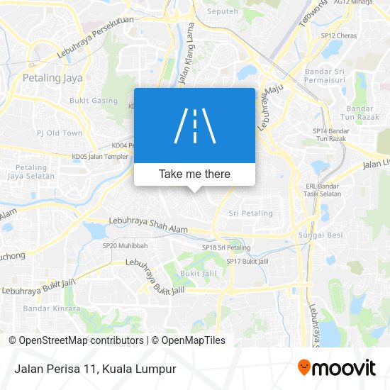 Jalan Perisa 11 map
