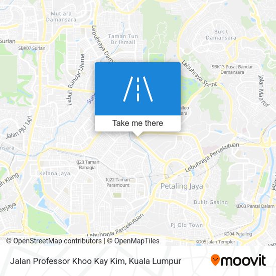 Jalan Professor Khoo Kay Kim map