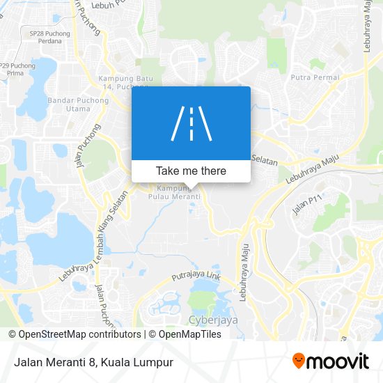 Jalan Meranti 8 map