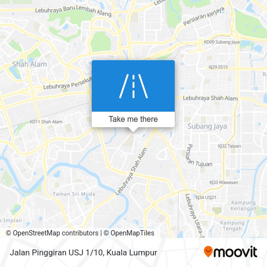 Jalan Pinggiran USJ 1/10 map