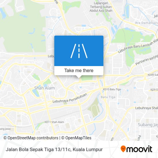 Peta Jalan Bola Sepak Tiga 13/11c