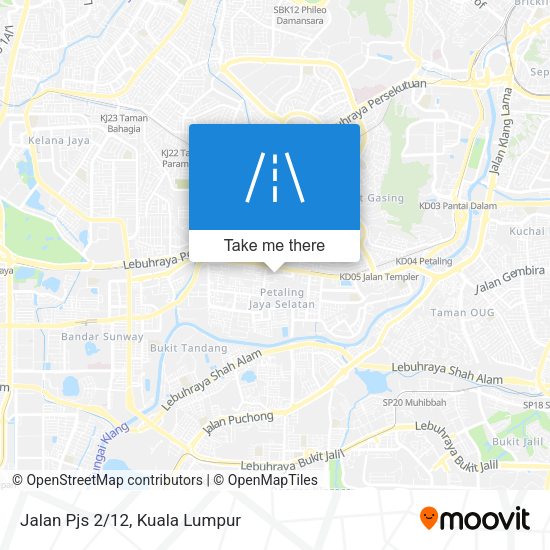 Jalan Pjs 2/12 map