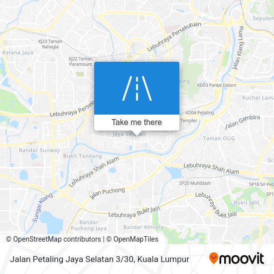 Jalan Petaling Jaya Selatan 3 / 30 map