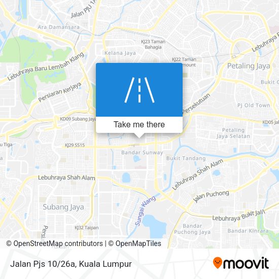 Jalan Pjs 10/26a map