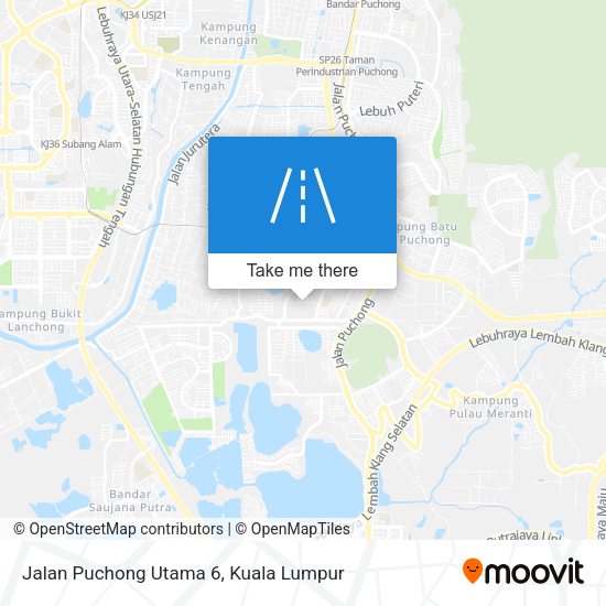 Jalan Puchong Utama 6 map