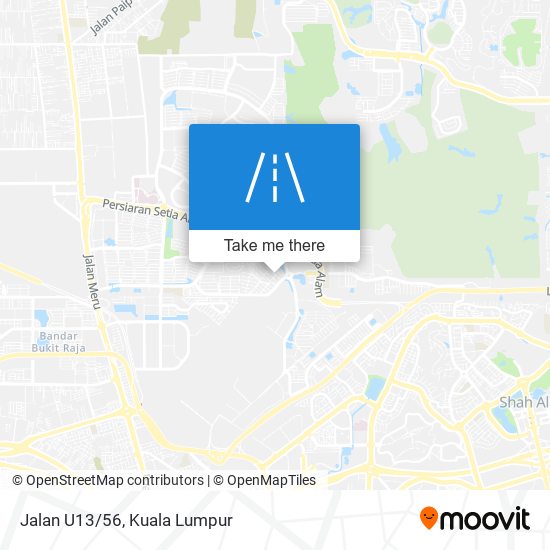 Jalan U13/56 map