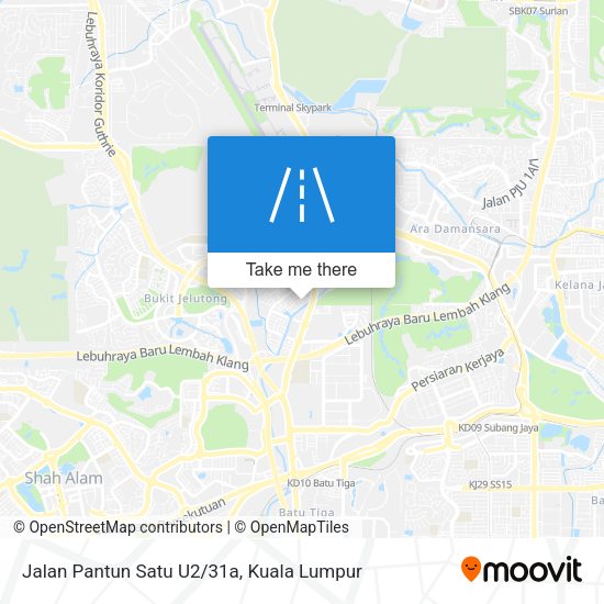 Peta Jalan Pantun Satu U2/31a