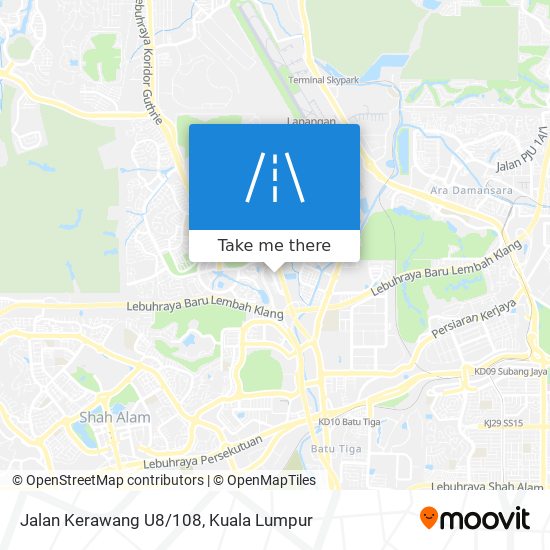 Peta Jalan Kerawang U8/108