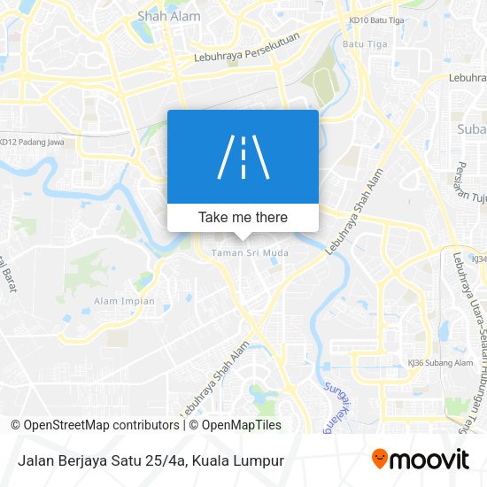 Peta Jalan Berjaya Satu 25/4a