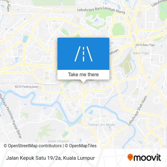 Jalan Kepuk Satu 19/2a map