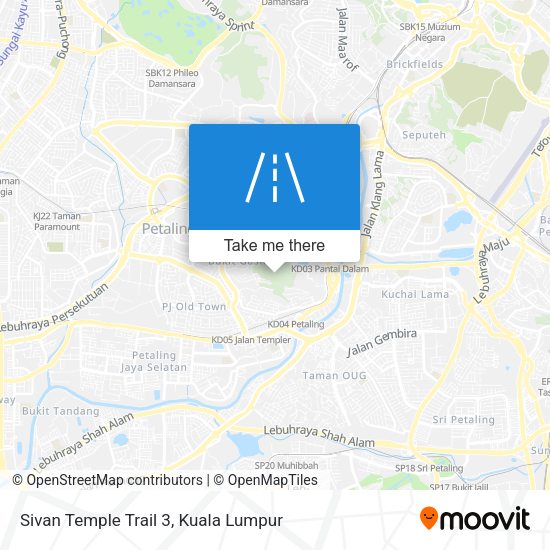 Sivan Temple Trail 3 map