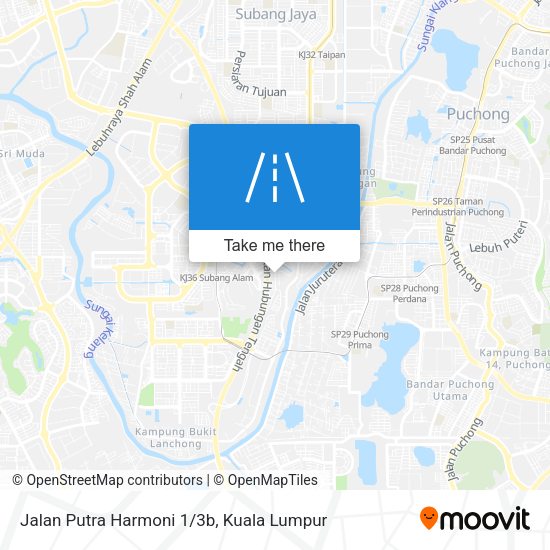 Peta Jalan Putra Harmoni 1/3b