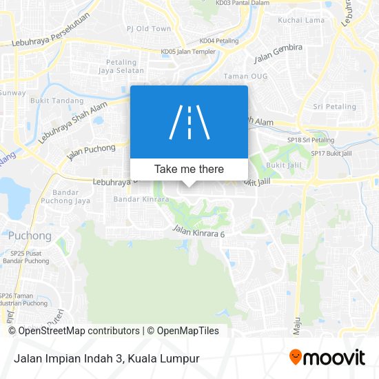 Jalan Impian Indah 3 map