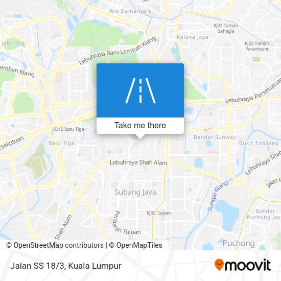 Jalan SS 18/3 map