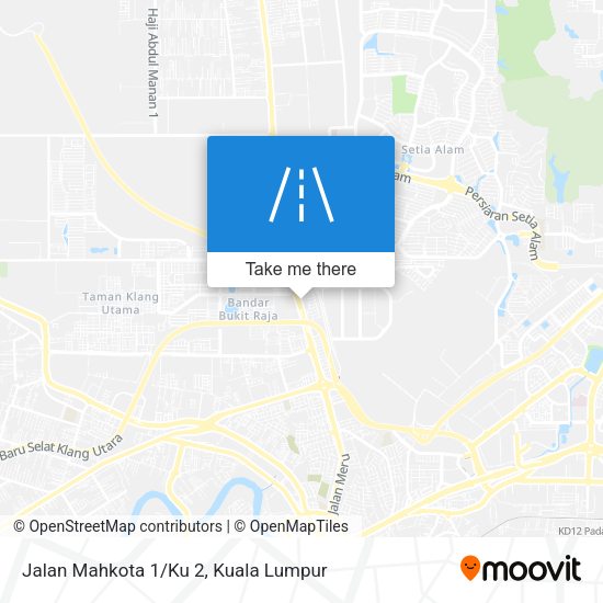 Jalan Mahkota 1/Ku 2 map