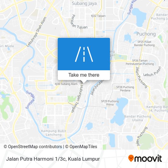 Jalan Putra Harmoni 1/3c map