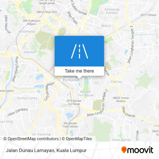 Jalan Dunau Larnayan map