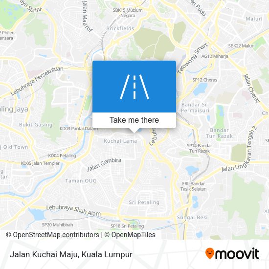 Jalan Kuchai Maju map