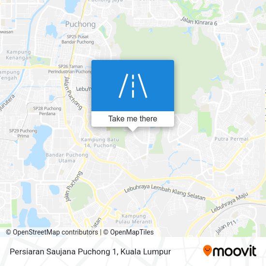Persiaran Saujana Puchong 1 map