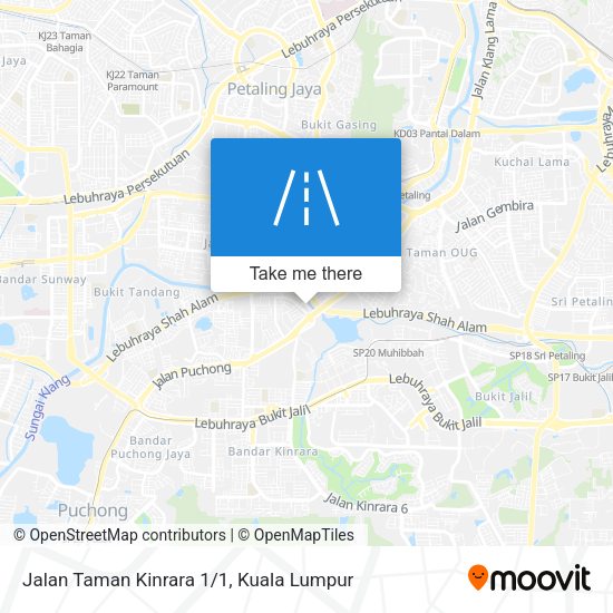 Peta Jalan Taman Kinrara 1/1
