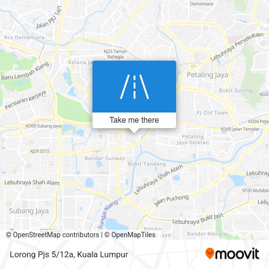 Peta Lorong Pjs 5/12a
