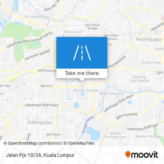 Jalan Pjs 10/26 map