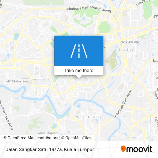 Jalan Sangkar Satu 19/7a map