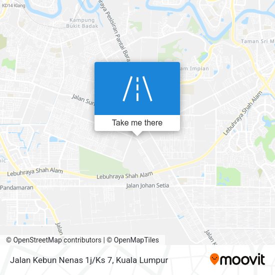 Peta Jalan Kebun Nenas 1j/Ks 7