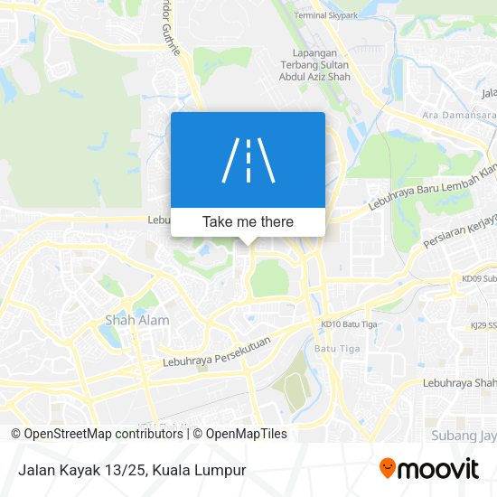 Peta Jalan Kayak 13/25