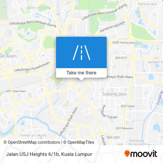 Jalan USJ Heights 6/1b map