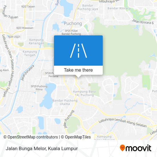 Jalan Bunga Melor map