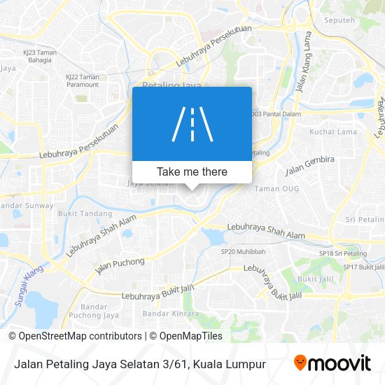 Peta Jalan Petaling Jaya Selatan 3 / 61