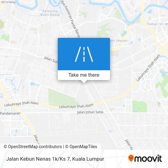 Jalan Kebun Nenas 1k/Ks 7 map